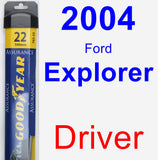 Driver Wiper Blade for 2004 Ford Explorer - Assurance