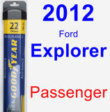 Passenger Wiper Blade for 2012 Ford Explorer - Assurance