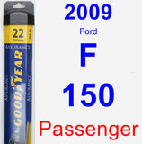 Passenger Wiper Blade for 2009 Ford F-150 - Assurance