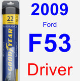 Driver Wiper Blade for 2009 Ford F53 - Assurance