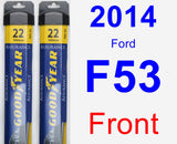 Front Wiper Blade Pack for 2014 Ford F53 - Assurance