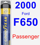 Passenger Wiper Blade for 2000 Ford F650 - Assurance