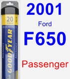 Passenger Wiper Blade for 2001 Ford F650 - Assurance