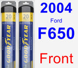 Front Wiper Blade Pack for 2004 Ford F650 - Assurance