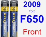 Front Wiper Blade Pack for 2009 Ford F650 - Assurance