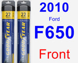 Front Wiper Blade Pack for 2010 Ford F650 - Assurance