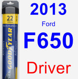 Driver Wiper Blade for 2013 Ford F650 - Assurance