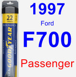 Passenger Wiper Blade for 1997 Ford F700 - Assurance