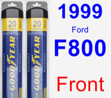 Front Wiper Blade Pack for 1999 Ford F800 - Assurance