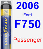 Passenger Wiper Blade for 2006 Ford F750 - Assurance