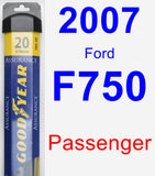 Passenger Wiper Blade for 2007 Ford F750 - Assurance