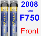 Front Wiper Blade Pack for 2008 Ford F750 - Assurance