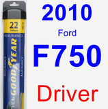 Driver Wiper Blade for 2010 Ford F750 - Assurance