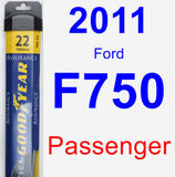 Passenger Wiper Blade for 2011 Ford F750 - Assurance