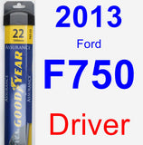 Driver Wiper Blade for 2013 Ford F750 - Assurance