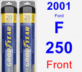 Front Wiper Blade Pack for 2001 Ford F-250 - Assurance