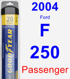 Passenger Wiper Blade for 2004 Ford F-250 - Assurance