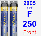 Front Wiper Blade Pack for 2005 Ford F-250 - Assurance