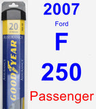 Passenger Wiper Blade for 2007 Ford F-250 - Assurance