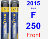 Front Wiper Blade Pack for 2015 Ford F-250 - Assurance