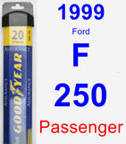 Passenger Wiper Blade for 1999 Ford F-250 - Assurance