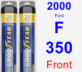 Front Wiper Blade Pack for 2000 Ford F-350 - Assurance