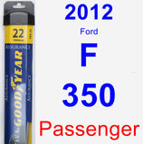 Passenger Wiper Blade for 2012 Ford F-350 - Assurance