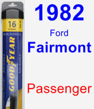 Passenger Wiper Blade for 1982 Ford Fairmont - Assurance