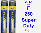 Front Wiper Blade Pack for 2013 Ford F-250 Super Duty - Assurance