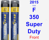 Front Wiper Blade Pack for 2015 Ford F-350 Super Duty - Assurance