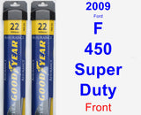 Front Wiper Blade Pack for 2009 Ford F-450 Super Duty - Assurance