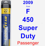 Passenger Wiper Blade for 2009 Ford F-450 Super Duty - Assurance