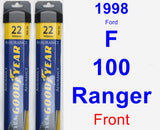 Front Wiper Blade Pack for 1998 Ford F-100 Ranger - Assurance