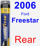 Rear Wiper Blade for 2006 Ford Freestar - Assurance