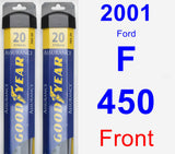 Front Wiper Blade Pack for 2001 Ford F-450 - Assurance