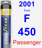 Passenger Wiper Blade for 2001 Ford F-450 - Assurance