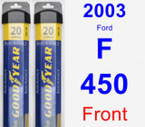 Front Wiper Blade Pack for 2003 Ford F-450 - Assurance