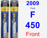 Front Wiper Blade Pack for 2009 Ford F-450 - Assurance