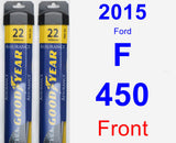 Front Wiper Blade Pack for 2015 Ford F-450 - Assurance