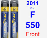 Front Wiper Blade Pack for 2011 Ford F-550 - Assurance