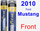 Front Wiper Blade Pack for 2010 Ford Mustang - Assurance