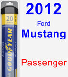 Passenger Wiper Blade for 2012 Ford Mustang - Assurance