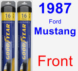 Front Wiper Blade Pack for 1987 Ford Mustang - Assurance