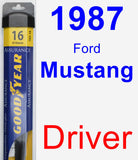 Driver Wiper Blade for 1987 Ford Mustang - Assurance