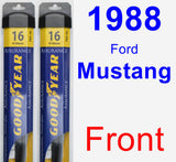 Front Wiper Blade Pack for 1988 Ford Mustang - Assurance