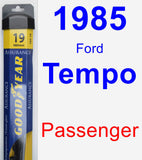 Passenger Wiper Blade for 1985 Ford Tempo - Assurance