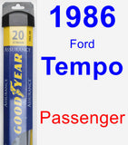 Passenger Wiper Blade for 1986 Ford Tempo - Assurance