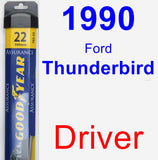 Driver Wiper Blade for 1990 Ford Thunderbird - Assurance