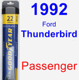 Passenger Wiper Blade for 1992 Ford Thunderbird - Assurance