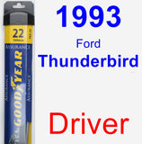 Driver Wiper Blade for 1993 Ford Thunderbird - Assurance